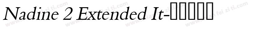 Nadine 2 Extended It字体转换